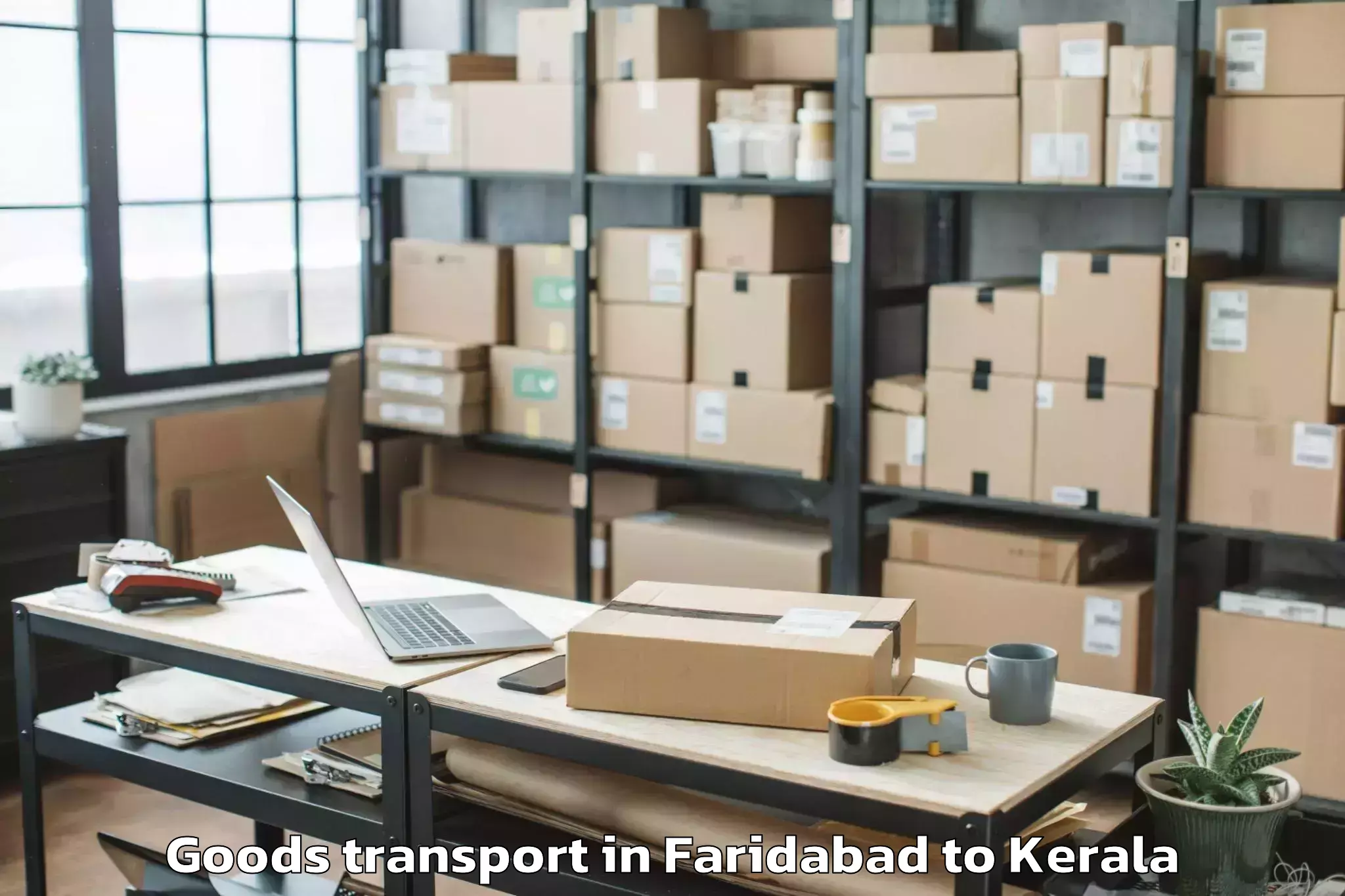 Affordable Faridabad to Balussery Goods Transport